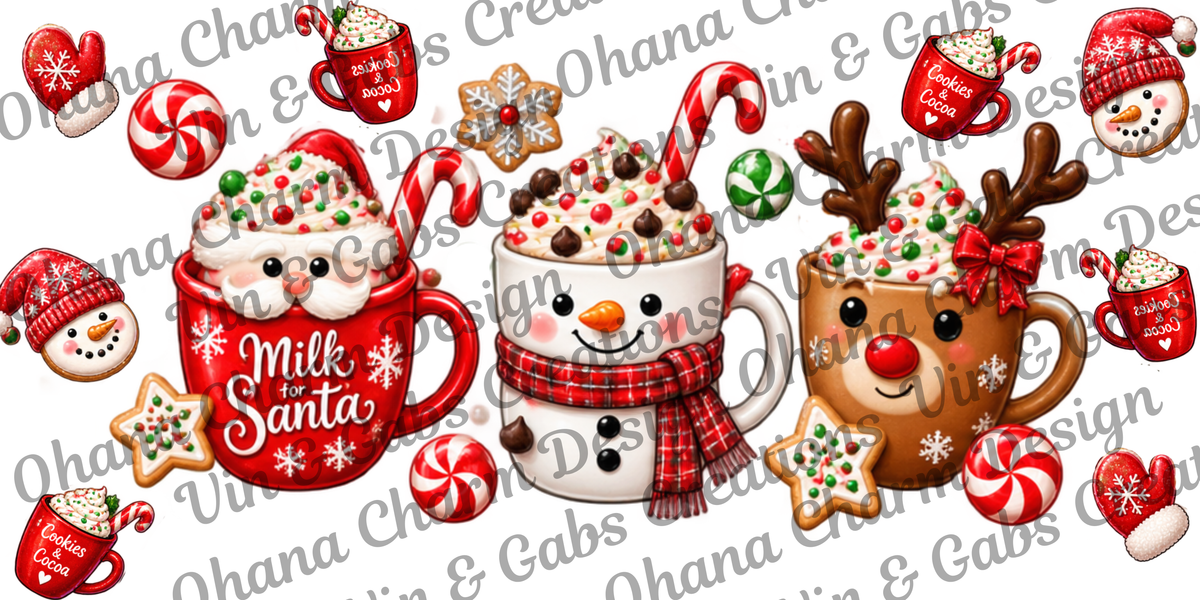 Ohana Exclusive-Cocoa Christmas Cups