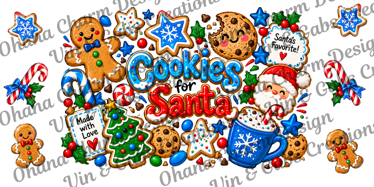 Ohana Exclusive-Cookies For Santa Blue