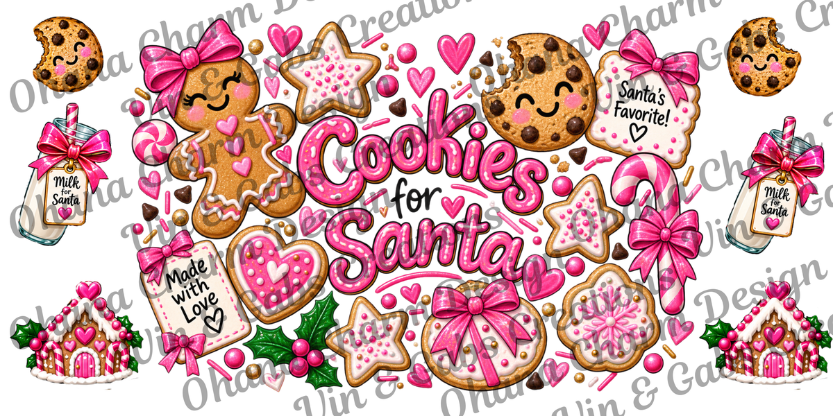 Ohana Exclusive-Cookies For Santa Pink