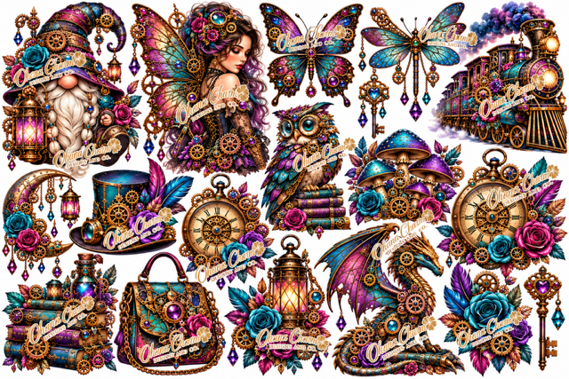Ohana Steampunk Wrap Design 37