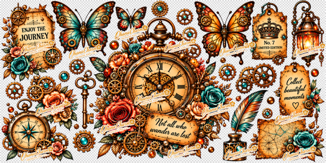 Ohana Steampunk Wrap Design 38