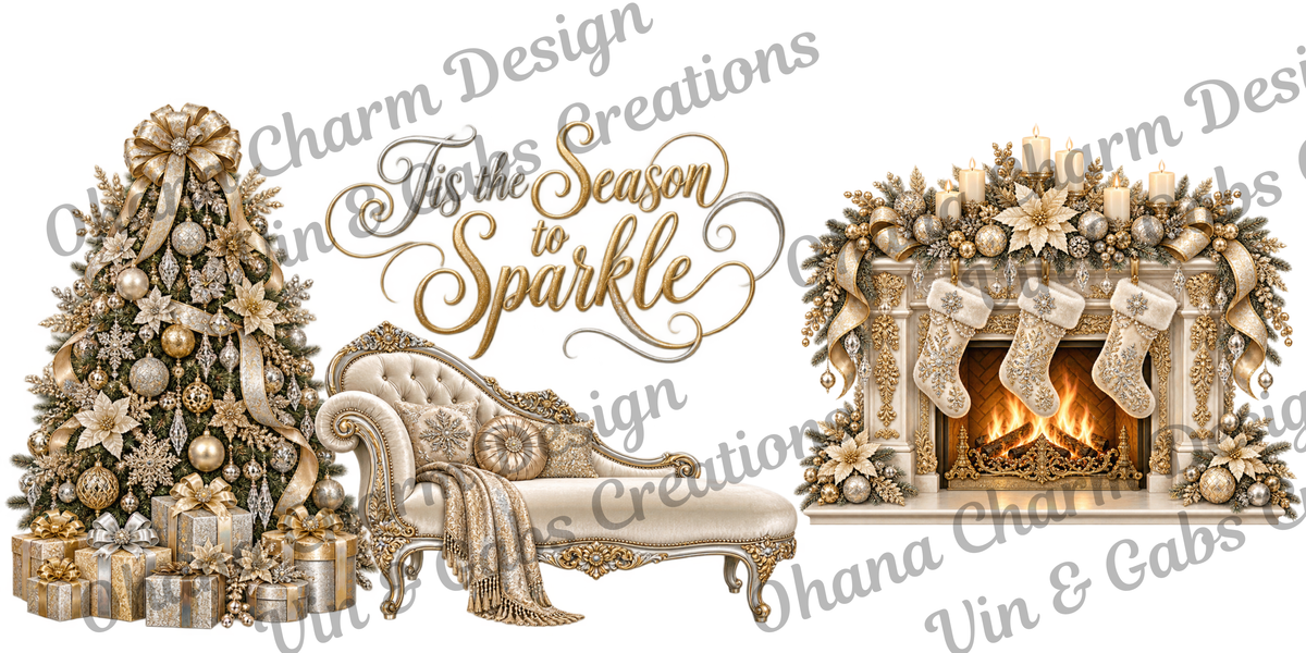 Ohana Exclusive-Silver And Gold Christmas