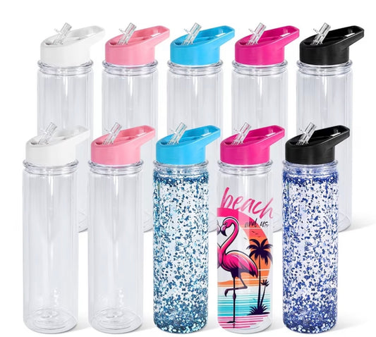 17oz Snow Globe Water Bottle