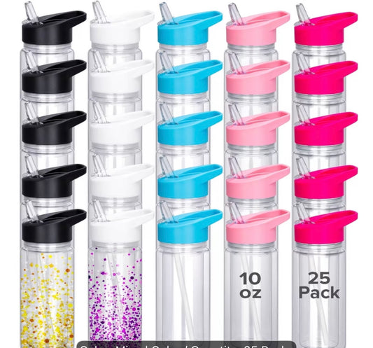 10oz Snow Globe Water Bottle