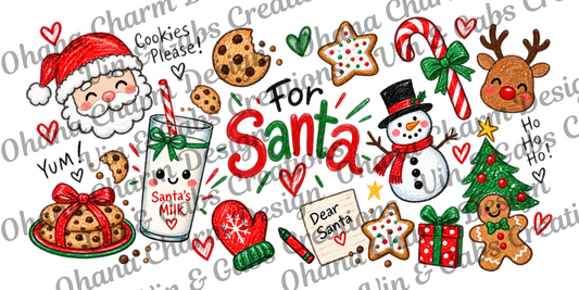 Ohana Exclusive-Santa Milk Cup Kid Draw