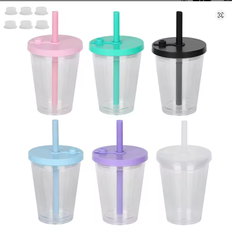 12oz Tapered No Spill Boba Snow Globe