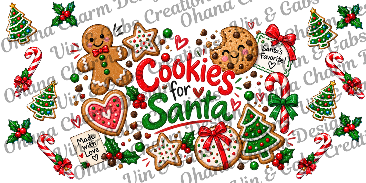 Ohana Exclusive-Cookie For Santa Red And Green