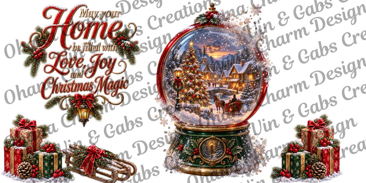 Ohana Exclusive-Green Snowglobe