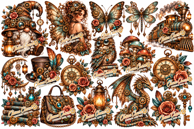Ohana Steampunk Wrap Design 39