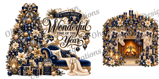 Ohana Exclusive-Navy Blue Christmas