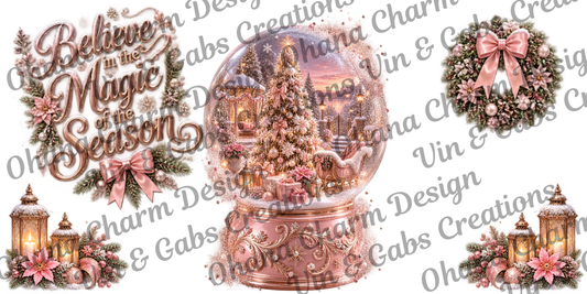 Ohana Exclusive-Pink Snowglobe