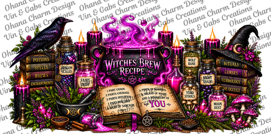 Spooktacular Ghost Witches Brew Pink