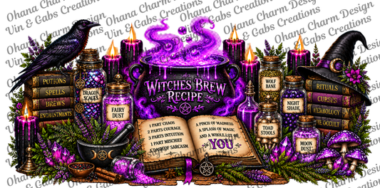 Spooktacular Ghost Witches Brew Purple