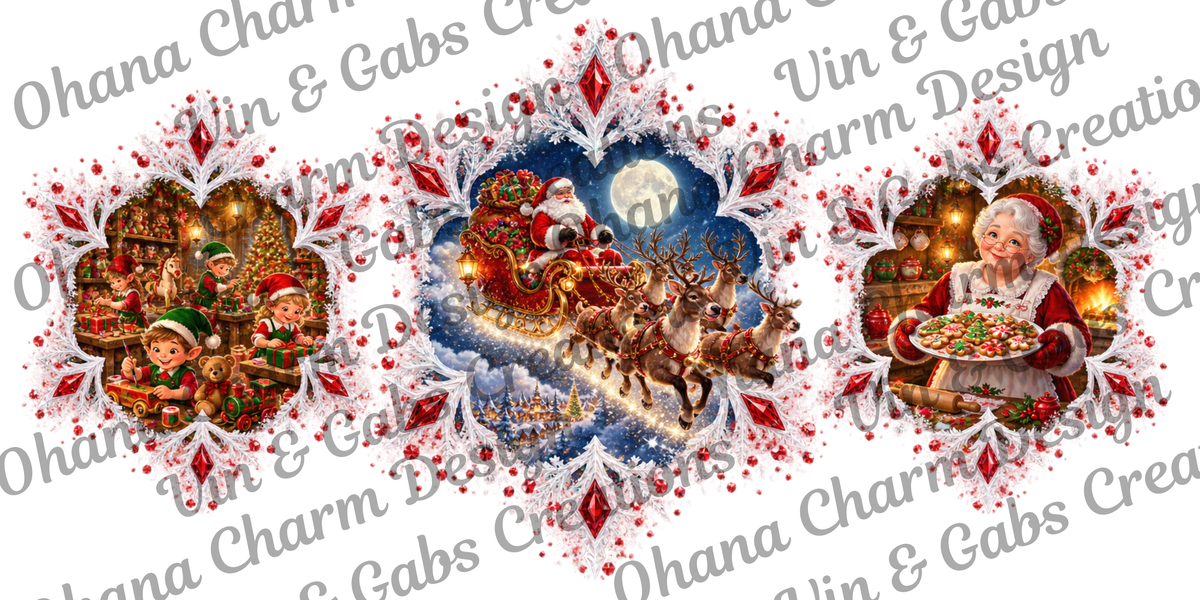 Ohana Exclusive-Snowflake Santa