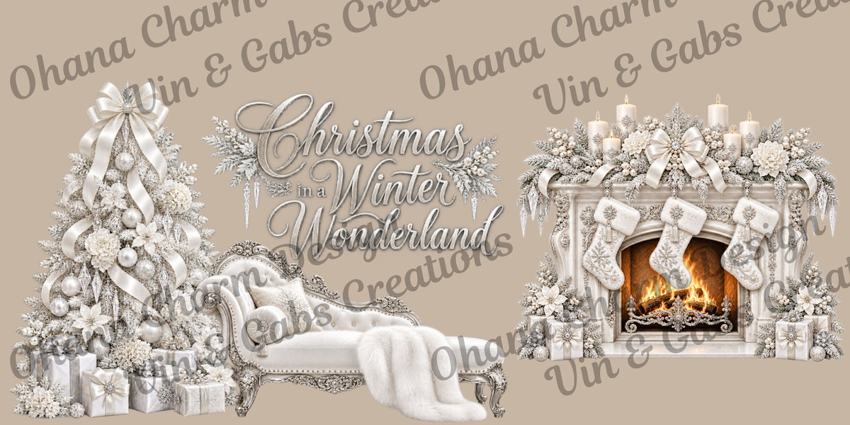 Ohana Exclusive-White And Silver Christmas